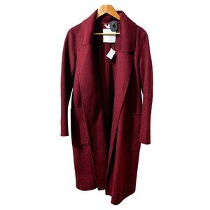 Sosken Dark Red Wool Coat